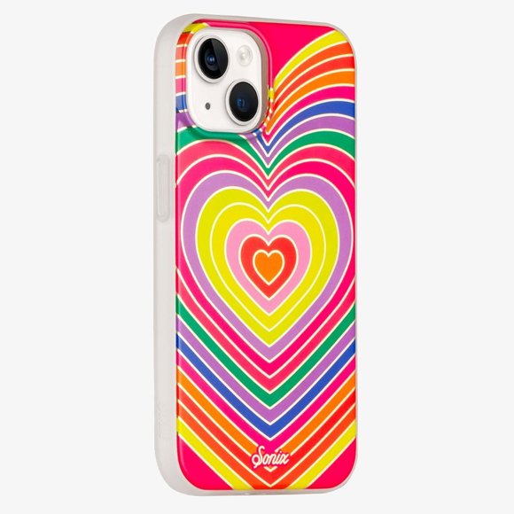 Sonix Rainbow Hearts Protective Case for Apple iPhone 14 Plus with MagSafe NWT - Picture 4 of 5
